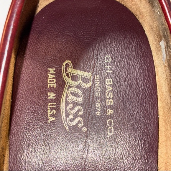 GH Bass & Co. Tailored Vintage Keltie Loafer Oxblood Leather Mens 11C - Picture 10 of 10